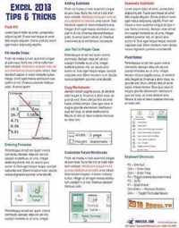 Excel 2013 Laminated Tip Card