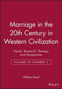 Marriage in the 20th Century in Western Civilization