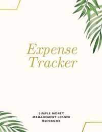 Expense Tracker Simple Money Management Ledger Notebook