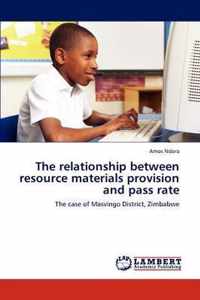 The relationship between resource materials provision and pass rate