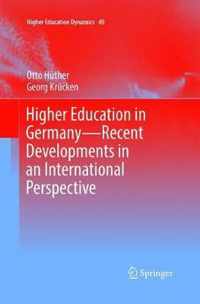 Higher Education in Germany--Recent Developments in an International Perspective