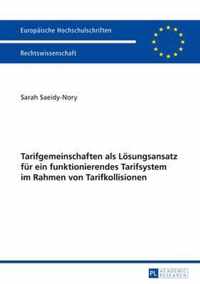 Tarifgemeinschaften ALS Loesungsansatz Fur Ein Funktionierendes Tarifsystem Im Rahmen Von Tarifkollisionen