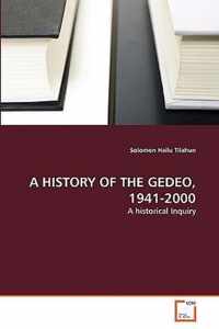 A History of the Gedeo, 1941-2000