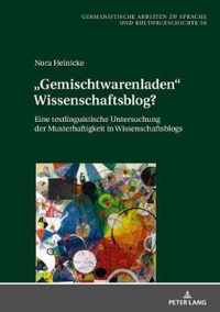 Gemischtwarenladen  Wissenschaftsblog?