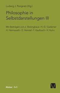 Philosophie in Selbstdarstellungen III