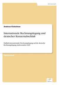 Internationale Rechnungslegung und deutscher Konzernabschluss
