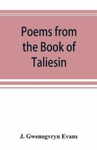 Poems from the Book of Taliesin