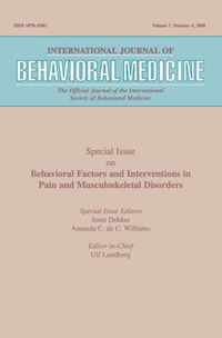 Behavioral Factors and Interventions in Pain and Musculoskeletal Disorders