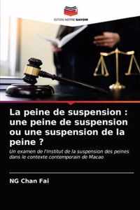 La peine de suspension