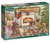 Falcon - Christmas Puppies (500 Stukjes)