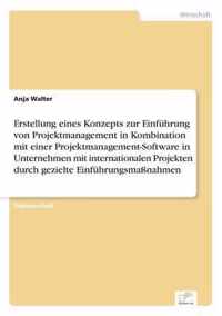 Erstellung eines Konzepts zur Einfuhrung von Projektmanagement in Kombination mit einer Projektmanagement-Software in Unternehmen mit internationalen Projekten durch gezielte Einfuhrungsmassnahmen