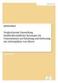 Vergleichende Darstellung familienfreundlicher Konzepte im Unternehmen zur Erhaltung und Sicherung der Arbeitsplatze von Eltern