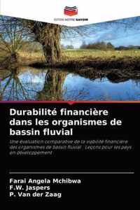 Durabilite financiere dans les organismes de bassin fluvial