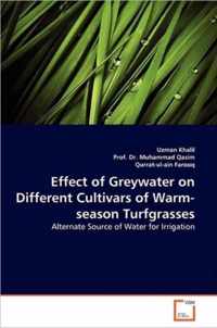 Effect of Greywater on Different Cultivars of Warm-season Turfgrasses