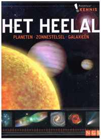 Het heelal lees je slim met avontuur kennis! planeten zonnestelsel galaxieën hardcover grootformaat boek 28,7x23,7x1,3 cm