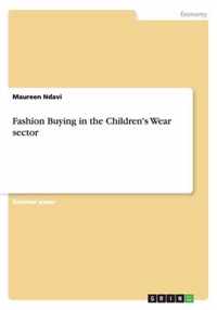 Fashion Buying in the Children's Wear sector