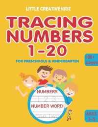 Tracing Numbers 1-20 for Preschools & Kindergarten