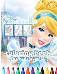 Cinderella coloring book for kids ages 2-7