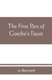 The first part of Goethe's Faust