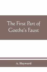 The first part of Goethe's Faust