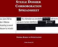 Steele Dossier Corroboration Spreadsheet