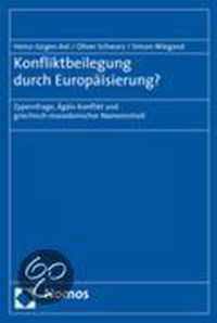 Konfliktbeilegung Durch Europaisierung?