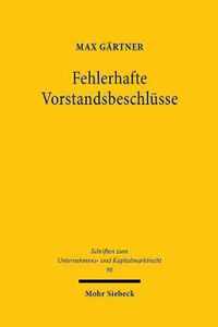 Fehlerhafte Vorstandsbeschlusse