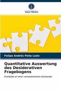 Quantitative Auswertung des Desiderativen Fragebogens