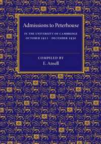 Admissions to Peterhouse
