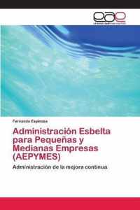 Administracion Esbelta para Pequenas y Medianas Empresas (AEPYMES)