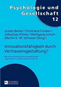 Innovationsfaehigkeit Durch Vertrauensgestaltung?