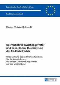 Das Verhaeltnis Zwischen Privater Und Behoerdlicher Durchsetzung Des Eu-Kartellrechts