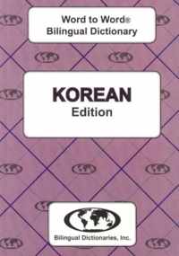 English-Korean & Korean-English Word-to-Word Dictionary