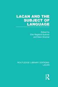 Lacan and the Subject of Language (Rle: Lacan)