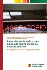 Laboratorios de optica para alunos do ensino medio de escolas publicas