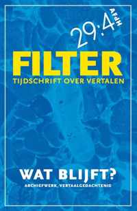 Filter  Tijdschrift over vertalen - Wat blijft?