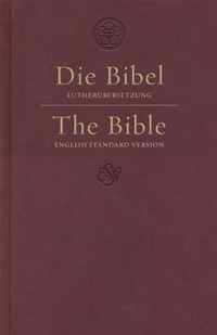 ESV German/English Parallel Bible (Luther/ESV, Dark Red)