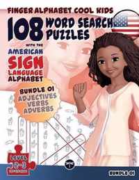 108 Word Search Puzzles with the American Sign Language Alphabet