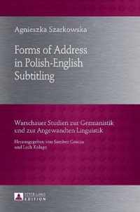 Forms of Address in Polish-English Subtitling