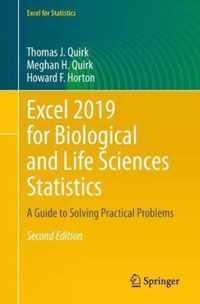 Excel 2019 for Biological and Life Sciences Statistics: A Guide to Solving Practical Problems