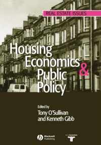 Housing Economics and Public Policy