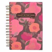 Journal Wirebound Coral Floral