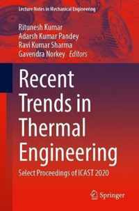 Recent Trends in Thermal Engineering