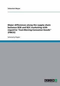 Major differences along the supply chain between B2B and B2C marketing with regard to Fast-Moving-Consumer-Goods (FMCG)