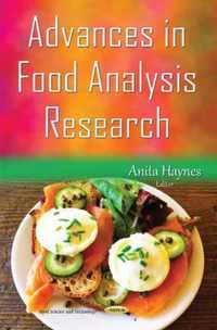 Advances in Food Analysis Research