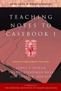 Teaching Notes to Casebook I