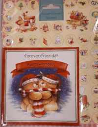 Kerstwensen met stickervel Forever Friends