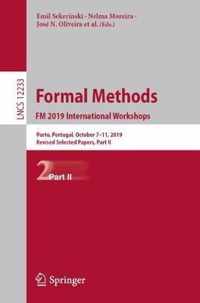 Formal Methods. FM 2019 International Workshops