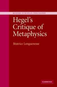 Hegel's Critique Of Metaphysics