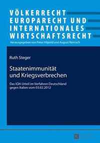 Staatenimmunität und Kriegsverbrechen